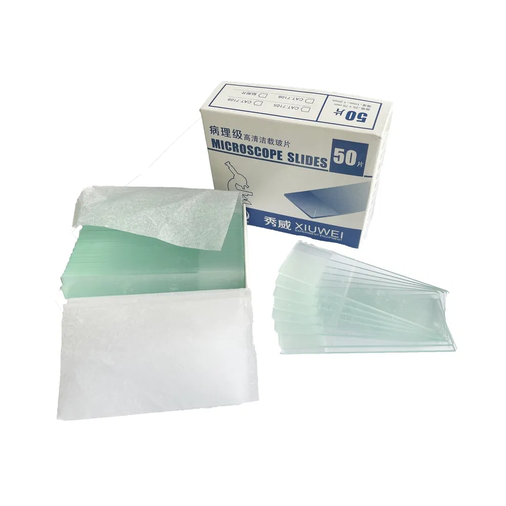 Frosted Edge Laboratory Microscope Glass Slides for Detailed Cell Culture Laboratory Studies