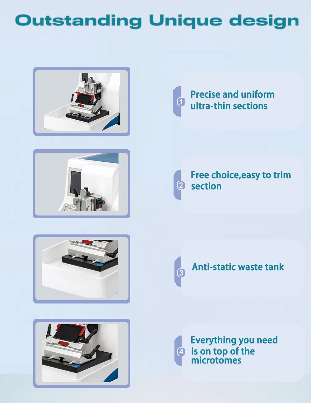 Medical Instument Mannul Micrtome Laboratory Dental Material Test Equipment Microscope Disposable Syringe Ultrasound