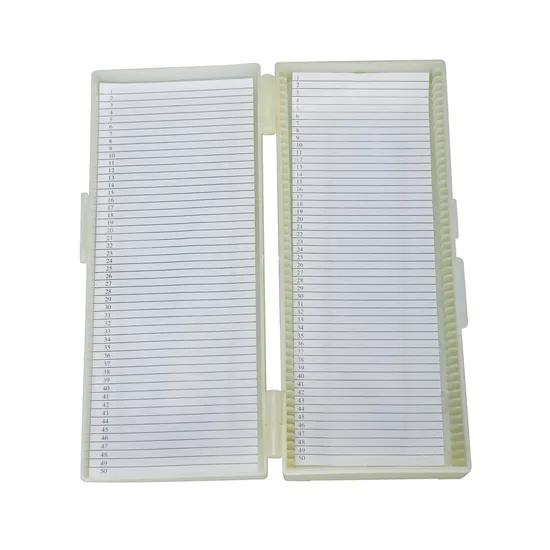 High Quality Sample Container Microscope Slide Storage Box for Detailed Academic Research