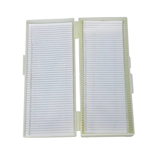 High Quality Sample Container Microscope Slide Storage Box for Detailed Academic Research