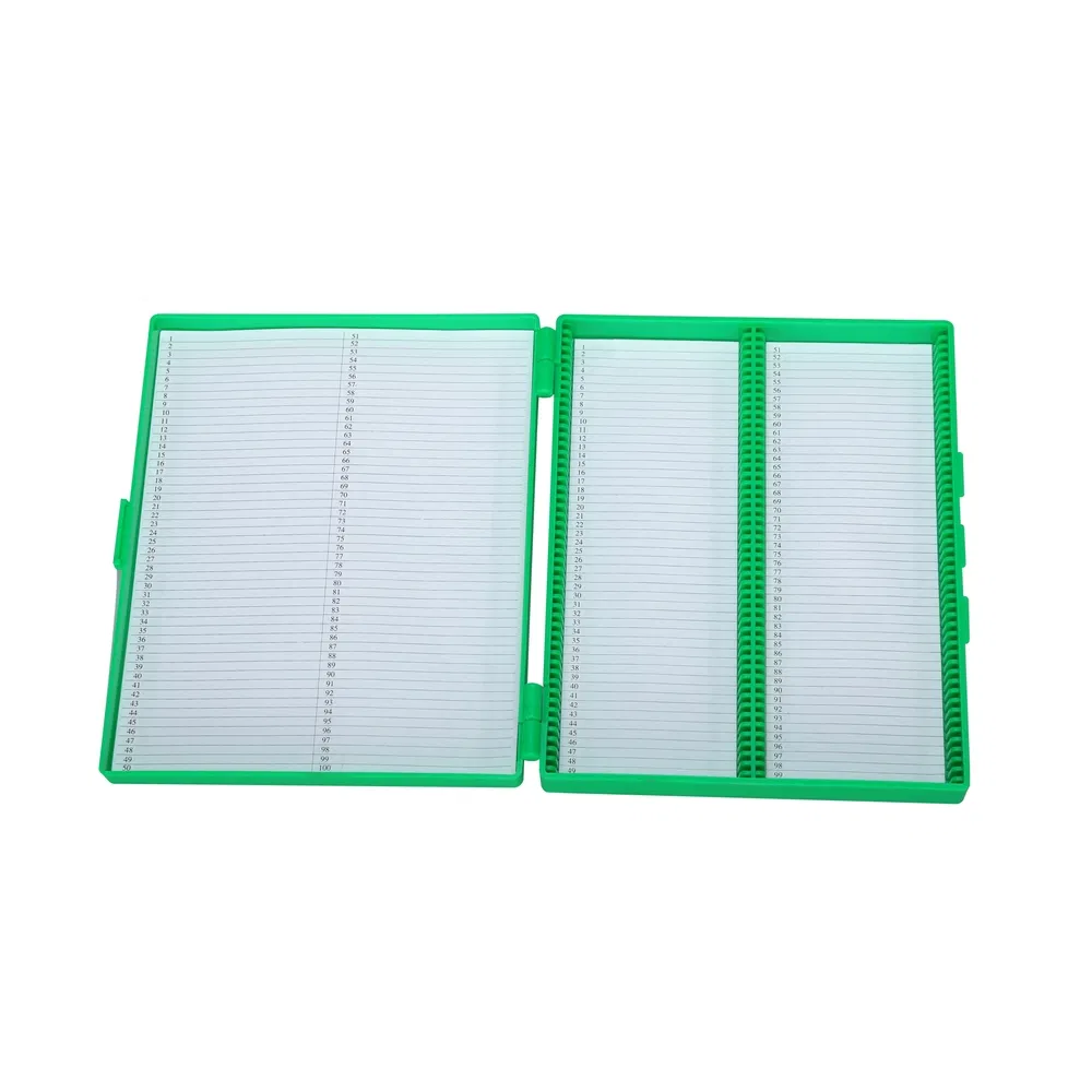 Sample Container Microscope Slide Storage Box for Laboratory Specimen Collection and Analysis