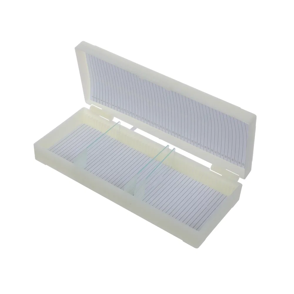 Sample Container Microscope Slide Storage Box for Laboratory Specimen Collection and Analysis